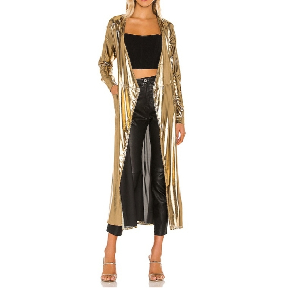 Coelho Angelica Robe Metallic Gold Size Med